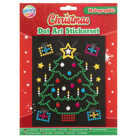 Karácsonyi hologrammos matricák, 2 féle, 22x18 cm