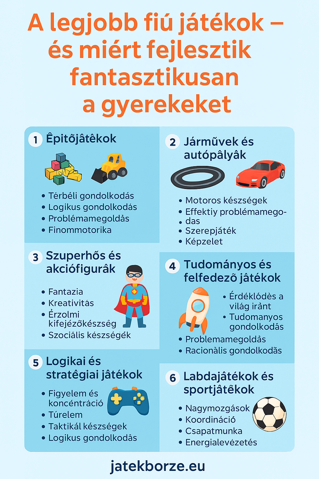 🚀 A legjobb fiú játékok – és miért fejlesztik fantasztikusan a gyerekeket